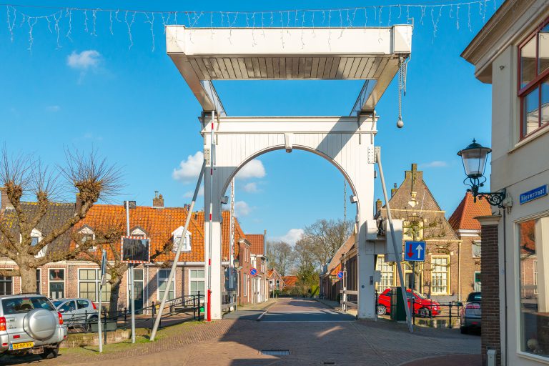 Brug stadsgracht Hanzestad Hasselt