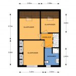 Plaattegrond tussenwoning Plattegrond Glanerbeek 127 AA-landen Zwolle